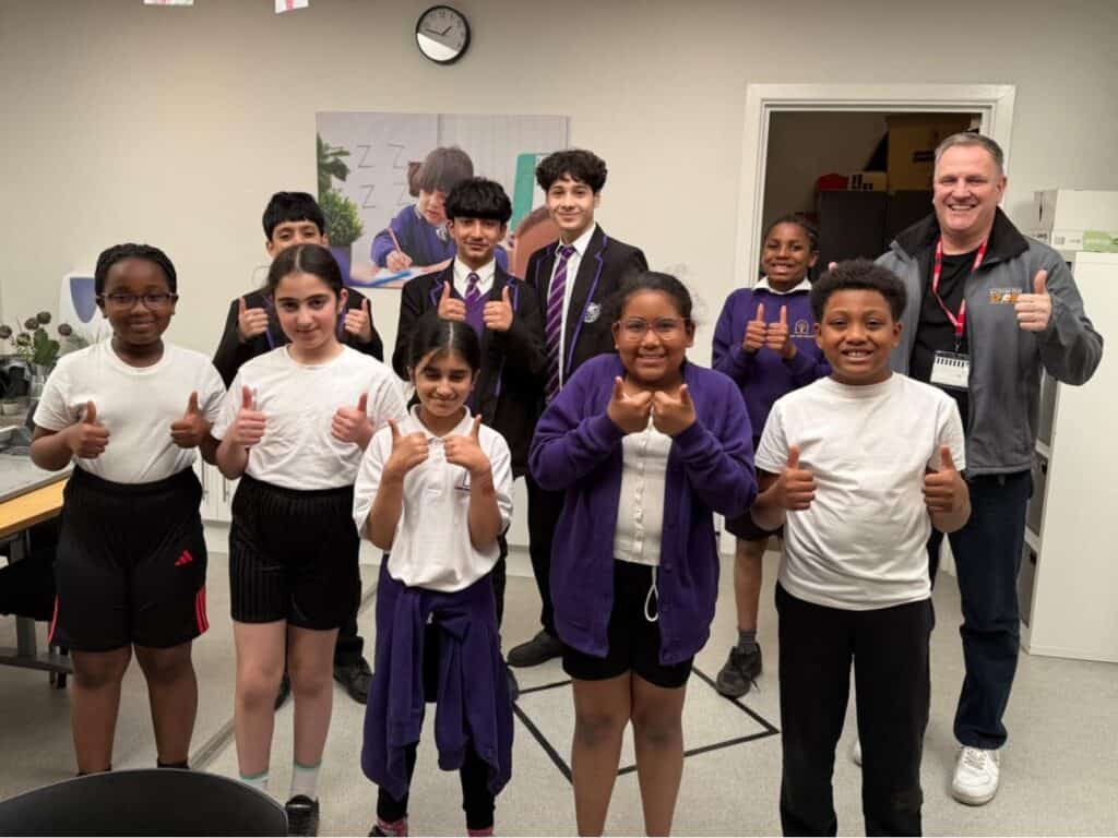 Alder Tree Primary Academy Leeds, Action For Sport Group with Action For Sport Co-Founder Clive Michallat